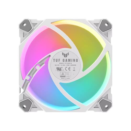 Asus TUF Gaming TF120 ARGB White Single Pack Cabinet Fan